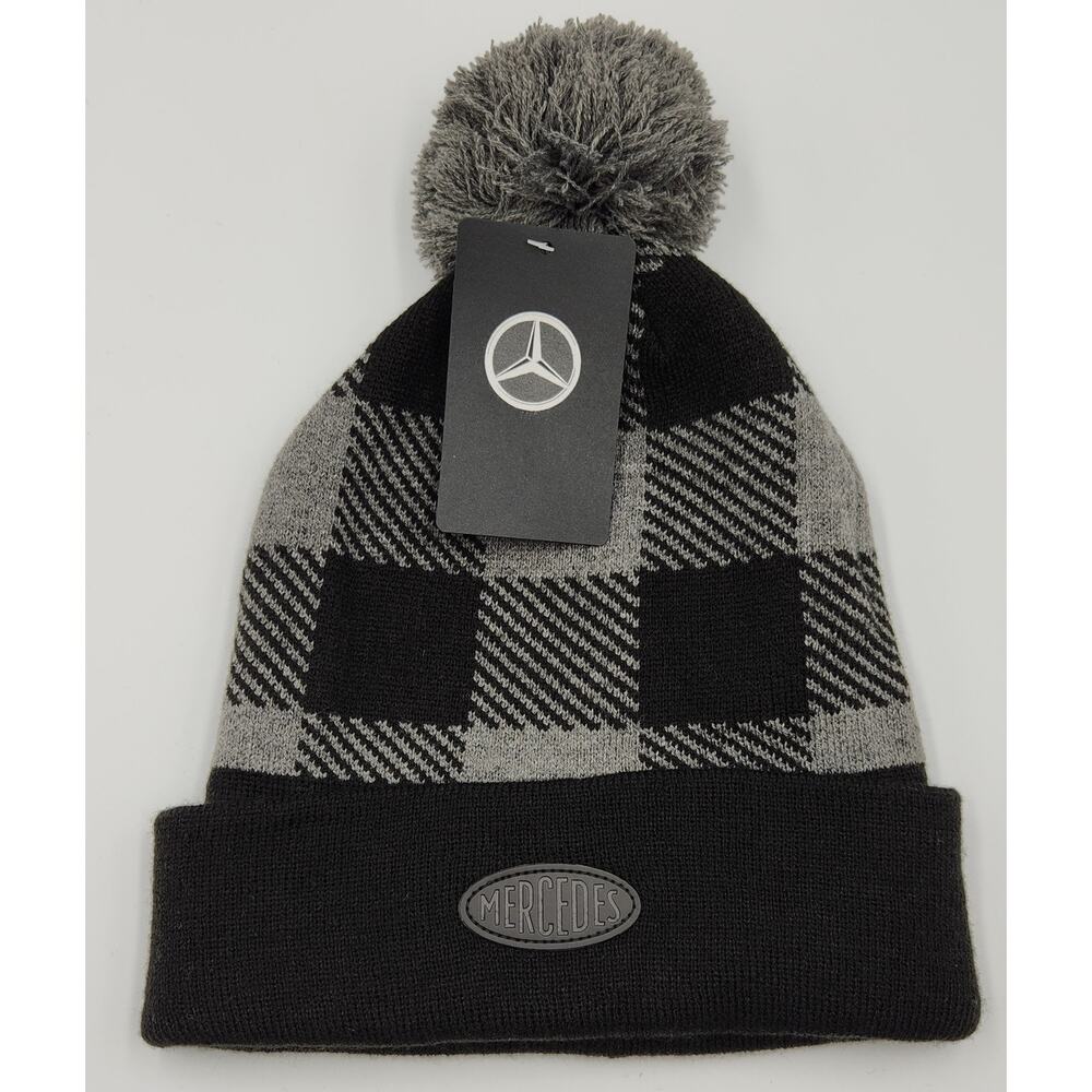 NEW Mercedes-Benz‎ Black Gray Adult Beanie Official Merchandise